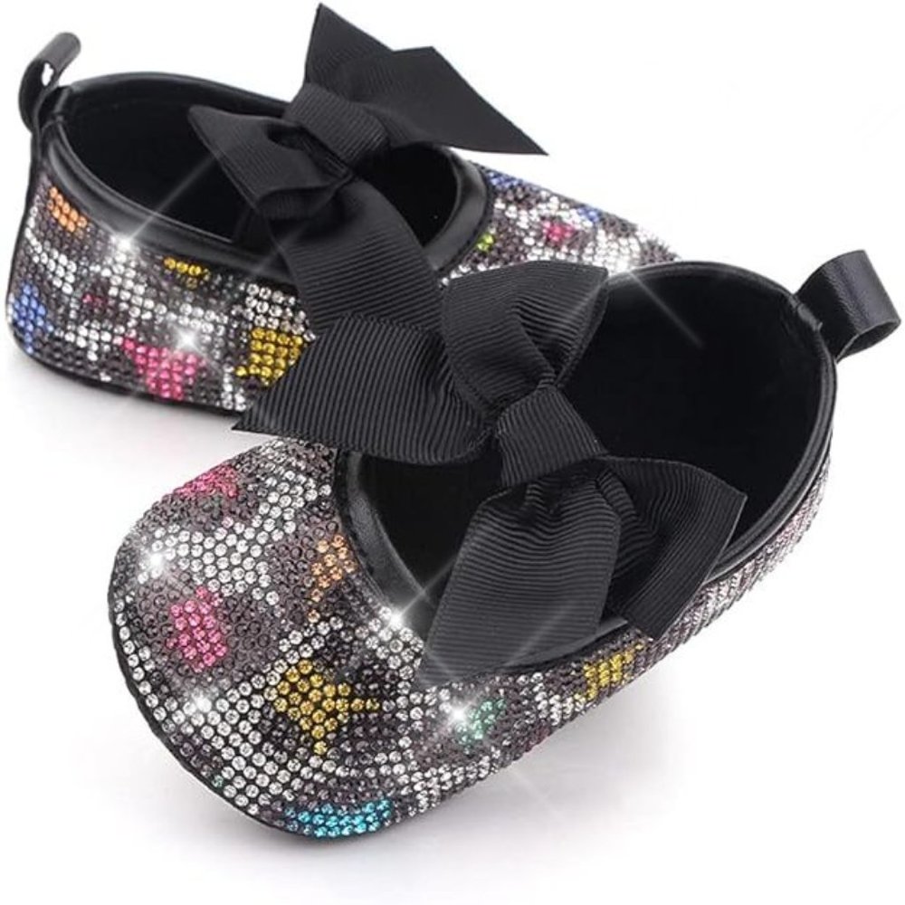 NWT Cute Sparkling Bling Swarovski Rhinestone Baby Girl Princess Shoes +…